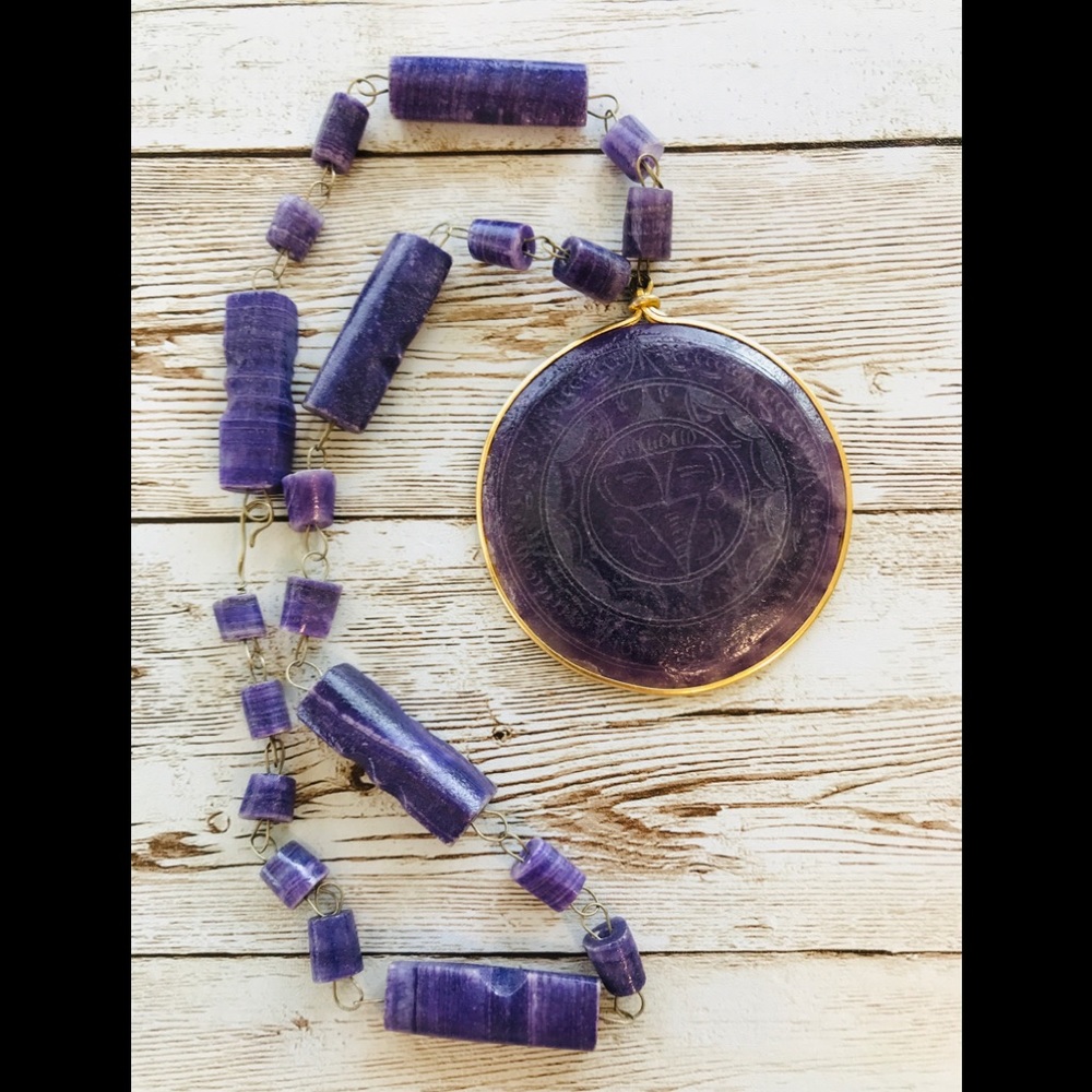 Vintage 1960’s/70’s Aztec Calendar Necklace